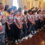 El equipo campeón preinfantil.